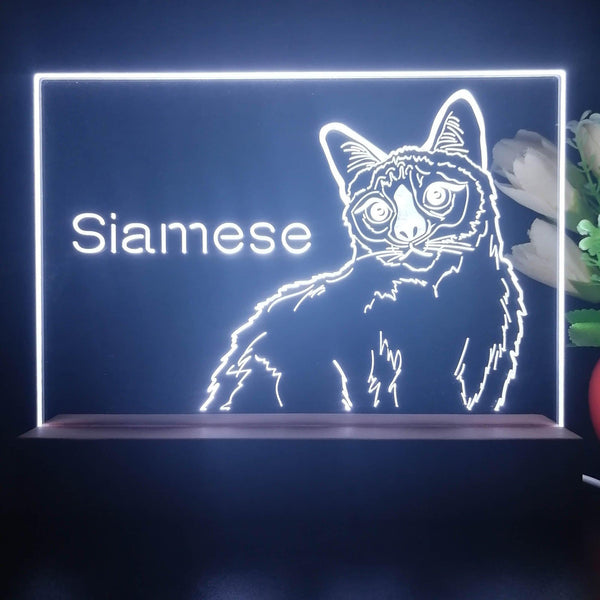 ADVPRO Siamese Personalized Tabletop LED neon sign st5-p0096-tm - White