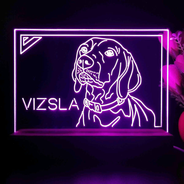 ADVPRO Vizsla Personalized Tabletop LED neon sign st5-p0097-tm - Purple