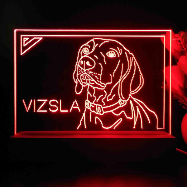 ADVPRO Vizsla Personalized Tabletop LED neon sign st5-p0097-tm - Red