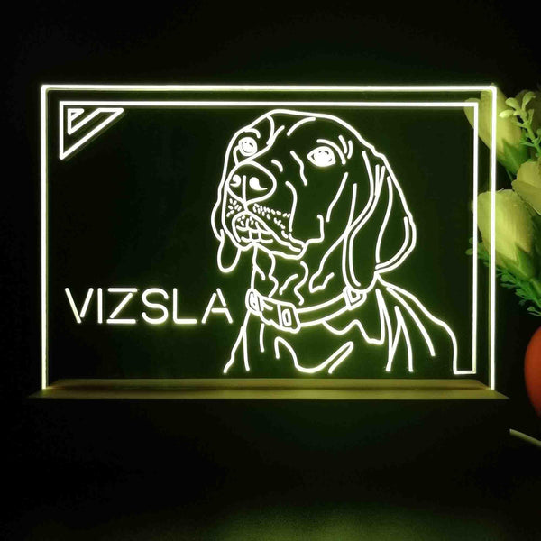 ADVPRO Vizsla Personalized Tabletop LED neon sign st5-p0097-tm - Yellow