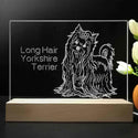ADVPRO Long Hair Yorkshire Terrier Personalized Tabletop LED neon sign st5-p0099-tm - 7 Color