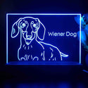 ADVPRO Wiener Dog Personalized Tabletop LED neon sign st5-p0100-tm - Blue