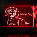 ADVPRO Wiener Dog Personalized Tabletop LED neon sign st5-p0100-tm - Red