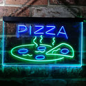 ADVPRO Pizza Shop Dual Color LED Neon Sign st6-i0004 - Green & Blue