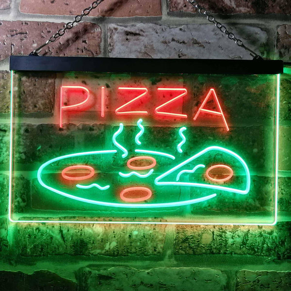 ADVPRO Pizza Shop Dual Color LED Neon Sign st6-i0004 - Green & Red