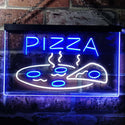 ADVPRO Pizza Shop Dual Color LED Neon Sign st6-i0004 - White & Blue