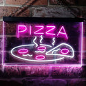 ADVPRO Pizza Shop Dual Color LED Neon Sign st6-i0004 - White & Purple