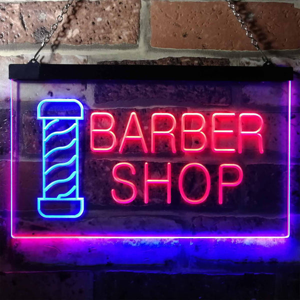 ADVPRO Barber Pole Shop Hair Cut Dual Color LED Neon Sign st6-i0005 - Blue & Red