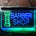 ADVPRO Barber Pole Shop Hair Cut Dual Color LED Neon Sign st6-i0005 - Green & Blue