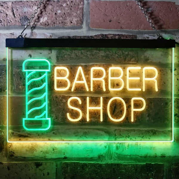 ADVPRO Barber Pole Shop Hair Cut Dual Color LED Neon Sign st6-i0005 - Green & Yellow