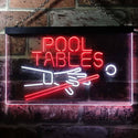 ADVPRO Pool Tables Man Cave Dual Color LED Neon Sign st6-i0009 - White & Red