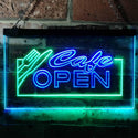 ADVPRO Open Cafe Restaurant Business Dual Color LED Neon Sign st6-i0011 - Green & Blue