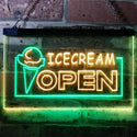 ADVPRO Open Ice Cream Shop Dual Color LED Neon Sign st6-i0015 - Green & Yellow