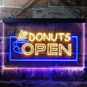 ADVPRO Donuts Open Dual Color LED Neon Sign st6-i0016 - Blue & Yellow