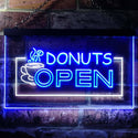 ADVPRO Donuts Open Dual Color LED Neon Sign st6-i0016 - White & Blue