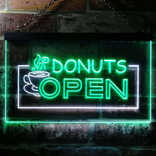 ADVPRO Donuts Open Dual Color LED Neon Sign st6-i0016 - White & Green