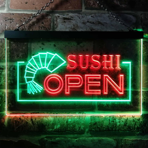 ADVPRO Sushi Open Dual Color LED Neon Sign st6-i0027 - Green & Red