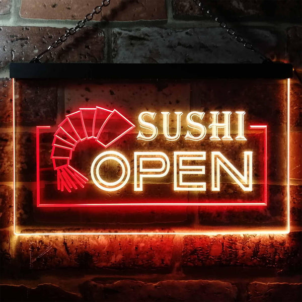 ADVPRO Sushi Open Dual Color LED Neon Sign st6-i0027 - Red & Yellow