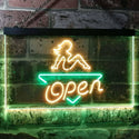 ADVPRO Girl Open Bar Man Cave Dual Color LED Neon Sign st6-i0040 - Green & Yellow