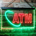 ADVPRO ATM Shop Dual Color LED Neon Sign st6-i0043 - Green & Red
