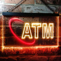 ADVPRO ATM Shop Dual Color LED Neon Sign st6-i0043 - Red & Yellow