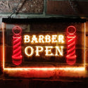 ADVPRO Open Barber Walk Ins Welcome Dual Color LED Neon Sign st6-i0044 - Red & Yellow