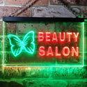 ADVPRO Beauty Salon Butterfly Dual Color LED Neon Sign st6-i0045 - Green & Red