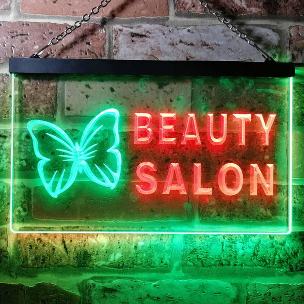 ADVPRO Beauty Salon Butterfly Dual Color LED Neon Sign st6-i0045 - Green & Red