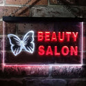 ADVPRO Beauty Salon Butterfly Dual Color LED Neon Sign st6-i0045 - White & Red