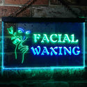 ADVPRO Facial Waxing Beauty Salon Dual Color LED Neon Sign st6-i0046 - Green & Blue