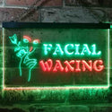 ADVPRO Facial Waxing Beauty Salon Dual Color LED Neon Sign st6-i0046 - Green & Red