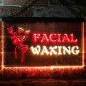 ADVPRO Facial Waxing Beauty Salon Dual Color LED Neon Sign st6-i0046 - Red & Yellow