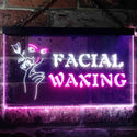 ADVPRO Facial Waxing Beauty Salon Dual Color LED Neon Sign st6-i0046 - White & Purple