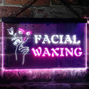 ADVPRO Facial Waxing Beauty Salon Dual Color LED Neon Sign st6-i0046 - White & Purple
