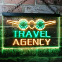 ADVPRO Travel Agency Dual Color LED Neon Sign st6-i0048 - Green & Yellow