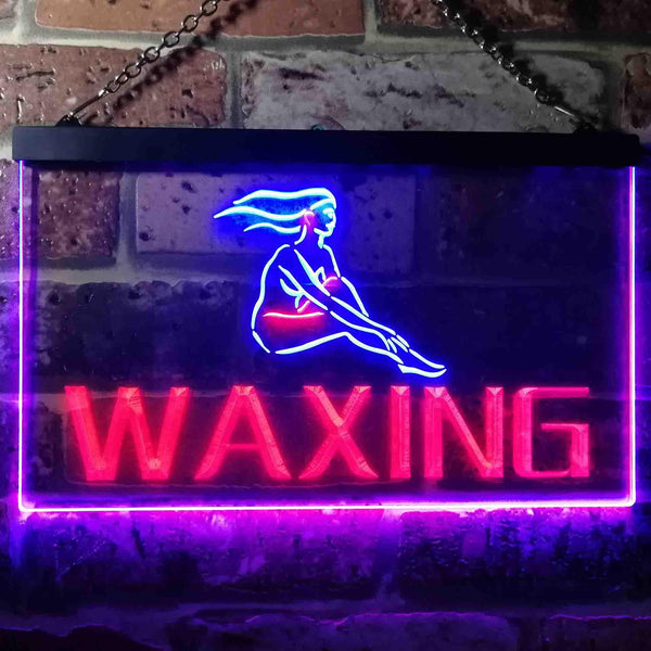 ADVPRO Waxing Beauty Salon Dual Color LED Neon Sign st6-i0049 - Blue & Red
