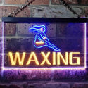 ADVPRO Waxing Beauty Salon Dual Color LED Neon Sign st6-i0049 - Blue & Yellow