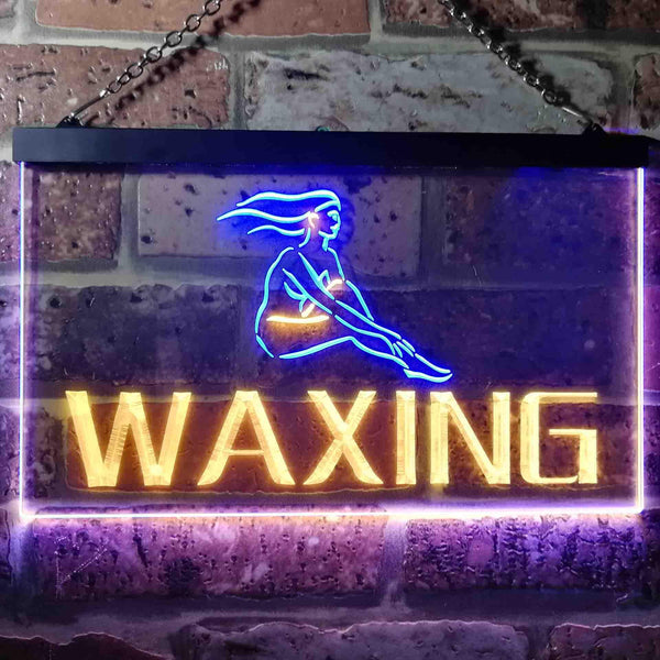ADVPRO Waxing Beauty Salon Dual Color LED Neon Sign st6-i0049 - Blue & Yellow