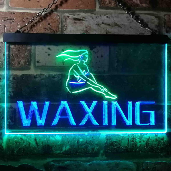 ADVPRO Waxing Beauty Salon Dual Color LED Neon Sign st6-i0049 - Green & Blue