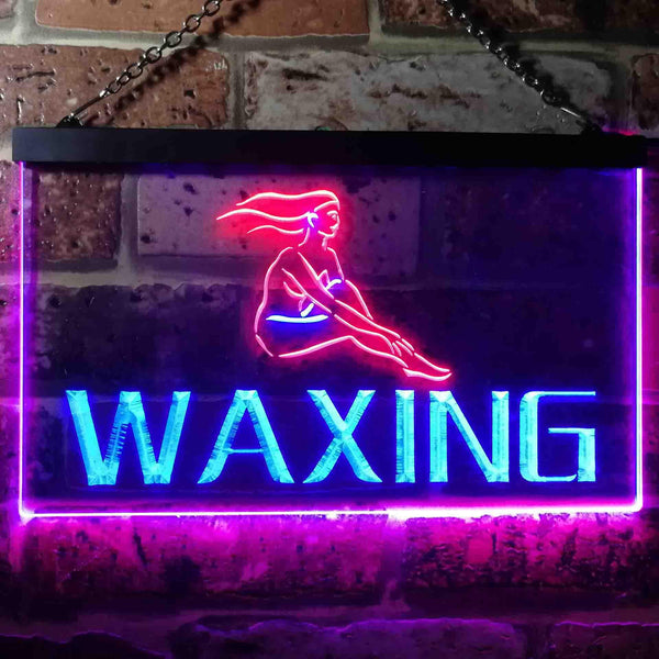 ADVPRO Waxing Beauty Salon Dual Color LED Neon Sign st6-i0049 - Red & Blue