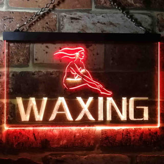 ADVPRO Waxing Beauty Salon Dual Color LED Neon Sign st6-i0049 - Red & Yellow