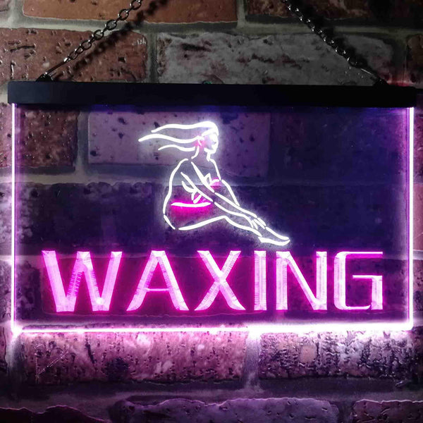 ADVPRO Waxing Beauty Salon Dual Color LED Neon Sign st6-i0049 - White & Purple