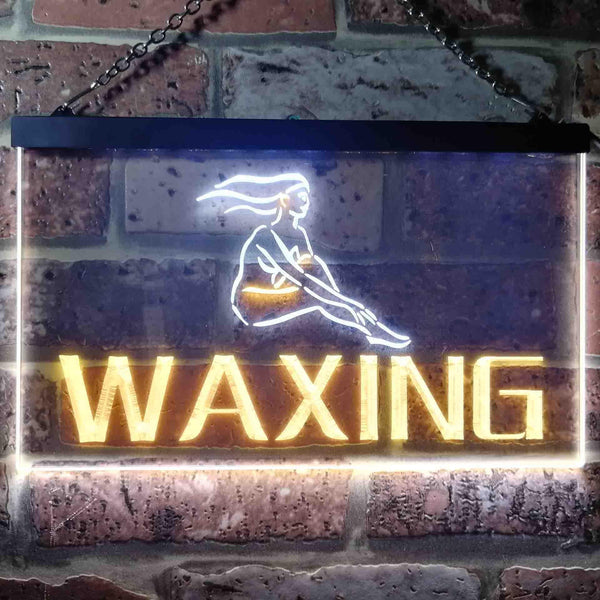 ADVPRO Waxing Beauty Salon Dual Color LED Neon Sign st6-i0049 - White & Yellow