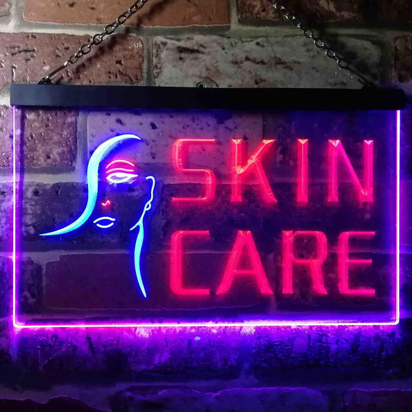 ADVPRO Skin Care Beauty Salon Dual Color LED Neon Sign st6-i0051 - Blue & Red