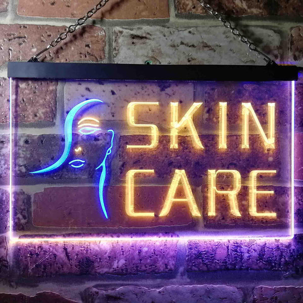 ADVPRO Skin Care Beauty Salon Dual Color LED Neon Sign st6-i0051 - Blue & Yellow