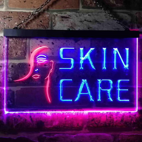 ADVPRO Skin Care Beauty Salon Dual Color LED Neon Sign st6-i0051 - Red & Blue