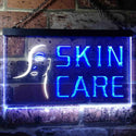 ADVPRO Skin Care Beauty Salon Dual Color LED Neon Sign st6-i0051 - White & Blue