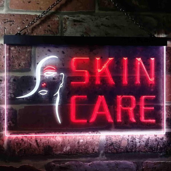 ADVPRO Skin Care Beauty Salon Dual Color LED Neon Sign st6-i0051 - White & Red