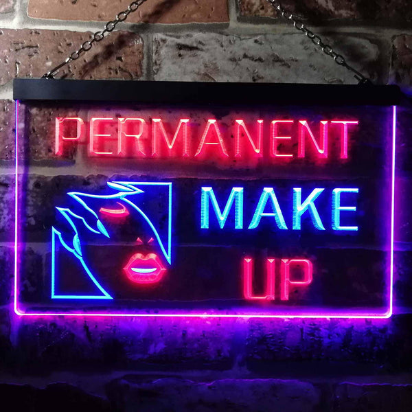 ADVPRO Permanent Make Up Dual Color LED Neon Sign st6-i0052 - Blue & Red