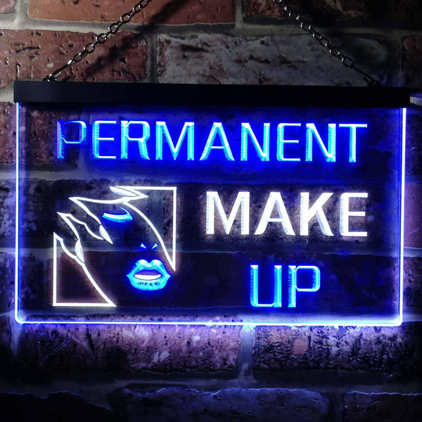 ADVPRO Permanent Make Up Dual Color LED Neon Sign st6-i0052 - White & Blue